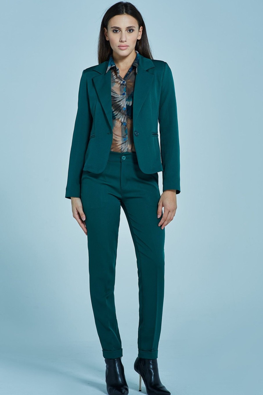 Completi Blue Sand | Blazer A Un Bottone