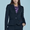 Completi Blue Sand | Blazer Due Bottoni In Punto Milano Stretch